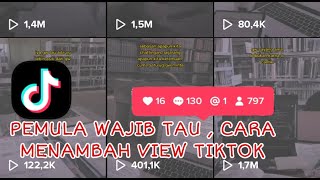 CARA MENAMBAHKAN VIEW TIKTOK GRATIS TANPA BAYAR 2021 [upl. by Akamahs]