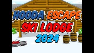 Hooda Escape Ski Lodge 2024  Walkthrough  Hints  Cheats [upl. by Jamnis]