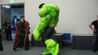 MikesCostumescom  Showing off the Hulk Costume [upl. by Eimor]