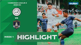 Highlight Life FC Sihanoukville 10 Angkor City FC  CPLWEEK1 [upl. by Sallie]