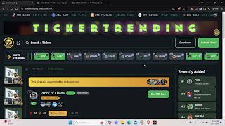 NEW LISTINGS on TickerTrendingcom Whos Next crypto memecoins trending [upl. by Rosen]