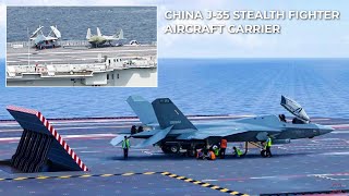 The J35 Stealth Fighter has Begun Operational Trials on Chinas Liaoning 16 Aircraft Carrier [upl. by Harlamert]