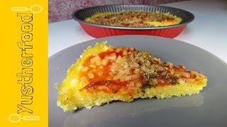 Pizza de Polenta Receta Fácil y Rápida [upl. by Tnias572]