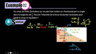 Léquilibre des trois forces concourantes et coplanaire en utilisant LAME ou triangle des forces [upl. by Aylward412]