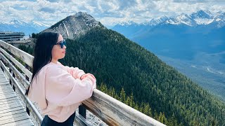 Banff Gondola ExperienceTop of Sulphur MountainGondola RideSulphur Mountain Boardwalk [upl. by Ynaffets]