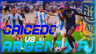 ECU 11 ARGEL DÍA QUE MOISÉS CAICEDO BAILO A ARG COPA AMÉRICA [upl. by Eniledgam]