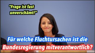 quotFast unverschämtequot Frage Für welche Fluchtursachen ist die Bundesregierung mitverantwortlich [upl. by Herwick826]