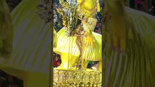 Golden Brazilian Rio Carnival 2023 riocarnival riocarnaval [upl. by Hgielek]