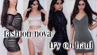 FASHION NOVA EXPOSED TRY ON HAUL 2018 [upl. by Hgielah603]