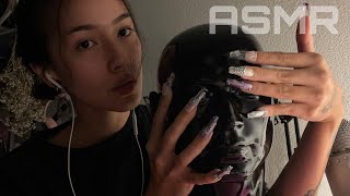 ASMR ☆ LONG NAILS TRIGGERS nail sounds tapping mic scratching [upl. by Alue]