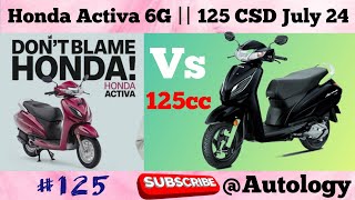 Honda Activa  Honda Activa CSD Price List 2024 latest [upl. by Akinet]