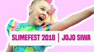 JoJo Siwa Talks Vlog Intro Double Dare Music amp More  SlimeFest 2018 [upl. by Nnyltiak]