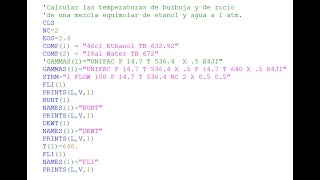 081 Puntos de saturación de etanol y agua [upl. by Eyllek]