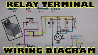 RELAY TERMINAL HOW TO WIRE RELAY [upl. by Lance]