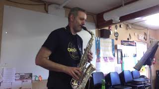 Half Step March  Alto Sax [upl. by Dammahom831]