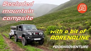 Secluded Mountain Campsite  Jimny and Genie adventure [upl. by Leisam]