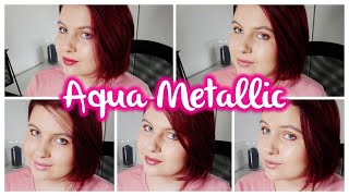 EVELINE COSMETICS AQUA METALLIC  Test pomadek metalicznych  Blogodynka [upl. by Zippora]