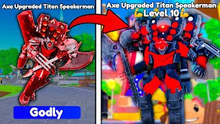 GOT NEW GODLY AXE 😱 BIG UPDATE IS HERE 😍  Roblox Toilet Tower Defense [upl. by Beatrisa]