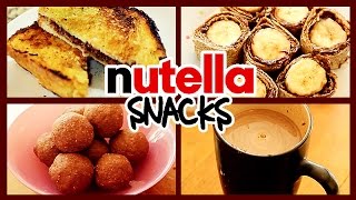 10 BEST USES OF NUTELLA 🍪🍩🍞☕️ [upl. by Ettigirb]