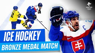 Sweden vs Slovakia 🏒 Ice Hockey  Mens Bronze Medal Match  Full Replay  Beijing2022 [upl. by Laroy566]