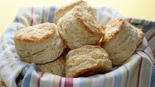 Buttermilk Biscuits from Scratch  Less Fat Easy Recipe [upl. by Lednek]