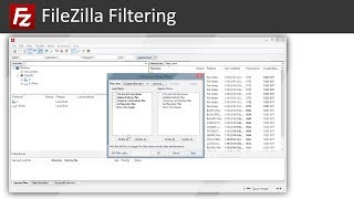 FileZilla Filtering and Hiding Files and Folders [upl. by Auguste]