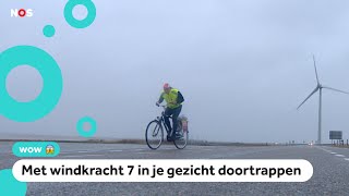 Het was slecht weer bij het NK Tegenwindfietsen maar dat is de bedoeling [upl. by Gretta600]