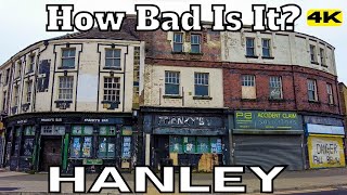 STOKE ON TRENT HANLEY  How Bad is It Ghost Town 4k [upl. by Annahsad]