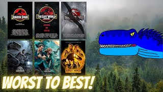 Every Jurassic Film from Worst to Best [upl. by Nnazil]