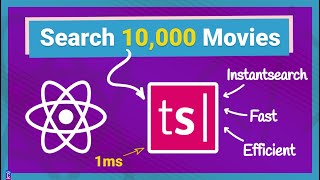 Build React FullText Instant Search App with Typesense  10000 Movies database [upl. by Argyle530]