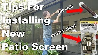 How To Replace Patio Screen [upl. by Hilten]