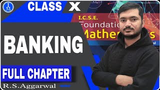 Banking  Class 10th Math chapter 2 one shot video  RSAggarwal Math  ICSE MATHManish Kaushik [upl. by Isabella819]