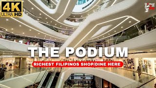 4K Philippines MOST Luxurious Mall  The Podium Virtual Walk Tour 2023  Ortigas [upl. by Ainoet]