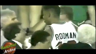 Dennis Rodman vs Brad Lohaus [upl. by Ahsitnauq]