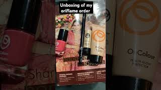 Unboxing of my oriflame orferoriflame unboxingoriflameorderjoinoriflame [upl. by Mullane396]