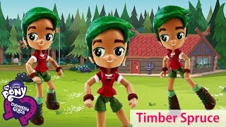 TIMBER SPRUCE Doll My Little Pony Equestria Girls Legend of Everfree Movie custom  Evies Toy House [upl. by Alekram106]