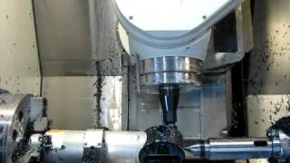 GibbsCAM  5axis backside chamfering [upl. by Evelyn]