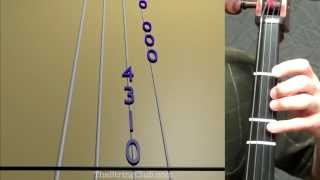 Learn Lightly Row on Cello  How to Play Tutorial [upl. by Peppard]