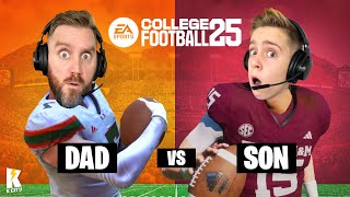 Dad vs Son in EA College Football 25 First Game [upl. by Gaile172]