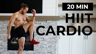 20 Minute No Equipment HIIT Cardio Workout at Home [upl. by Letha]