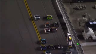 2022 NASCAR Xfinity Series Daytona  Myatt Snider Catchfence Crash Aerial View [upl. by Dajma]