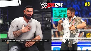 WWE 2K24 My Rise  Roman Reigns Returns To Mock Rocky 3 [upl. by Pittman]