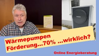 Förderung Wärmepumpe 70 nur für wen  Energieberatung Hinderhofer [upl. by Yennek822]