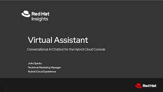 Virtual Assistant Conversational AI Chatbot for the Hybrid Cloud Console [upl. by Wellington192]