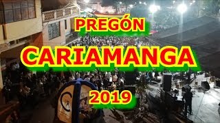 PREGÓN DE FIESTAS CARIAMANGA 2019 [upl. by Piero]