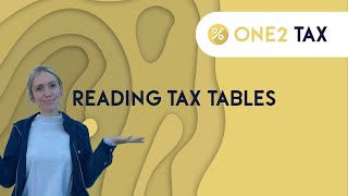 Reading Tax Tables in South Africa [upl. by Airretal]