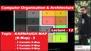 12 Karnaugh Map  3  4 Variable KMap  Computer Org amp Archi  Examples of 234 Variable KMap [upl. by Yraeg]