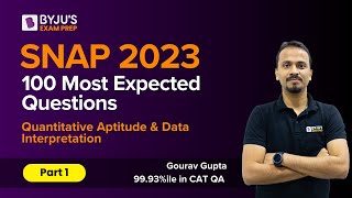 SNAP 2023 100 Most Expected SNAP Questions  Quantitative Aptitude amp Data Interpretation  Part 1 [upl. by Cavallaro]