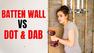 Why I DITCHED dot amp dabbed plasterboard for a batten wall [upl. by Tamarah]