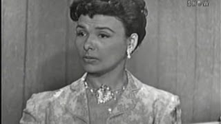 Whats My Line  Lena Horne Ralph Bellamy panel Mar 2 1958 [upl. by Akehsyt]